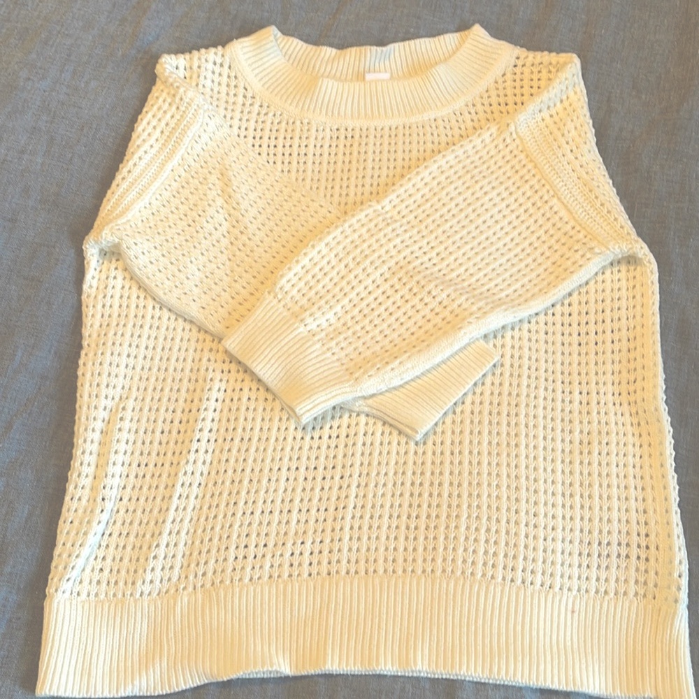 Gap Crochet Crewneck Sweater